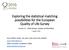 Exploring the statistical matching possibilities for the European Quality of Life Survey