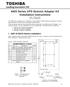4400 Series UPS Seismic Adapter Kit Installation Instructions