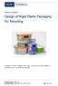 Design of Rigid Plastic Packaging for Recycling