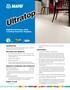Ultratop. High-Performance, Self- Leveling Concrete Topping DESCRIPTION LIMITATIONS FEATURES AND BENEFITS INDUSTRY STANDARDS AND APPROVALS