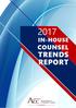 IN-HOUSE COUNSEL TRENDS REPORT