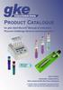 PRODUCT CATALOGUE. for gke Steri-Record Biological Indicators, Process Challenge Devices and Accessories