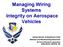Managing Wiring Systems Integrity on Aerospace Vehicles