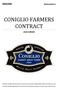 CONIGLIO FARMERS CONTRACT