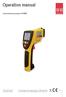 Operation manual. Infrared-thermometer IR Technical changes reserved / 12
