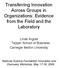 Transferring Innovation Across Groups in Organizations: Evidence from the Field and the Laboratory