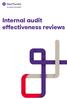 Internal audit effectiveness reviews