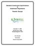 Standard Construction Specifications & Subdivision Regulations. Roswell, Georgia