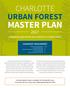 CHARLOTTE URBAN FOREST MASTER PLAN 2017 COMMUNITY INVOLVEMENT