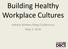 Building Healthy Workplace Cultures. Indiana Bankers Mega Conference May 3, 2018