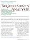 Analysis. Requirements. From Object-Oriented to Goal-Oriented