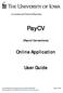 PayCV. Online Application. User Guide. (Payroll Corrections) Accounting and Financial Reporting