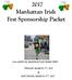 2017 Manhattan Irish Fest Sponsorship Packet. 23rd ANNUAL MANHATTAN IRISH FEST