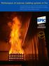 Performance of external cladding systems in fire