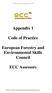 Appendix 1. Code of Practice. European Forestry and Environmental Skills Council. ECC Assessors