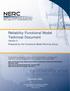 NERC Reliability Functional Model Technical Document Version 5