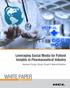 Leveraging Social Media for Patient Insights in Pharmaceutical Industry. Narender Dureja, Shyam Chugh & Mannat Wadehra WHITE PAPER