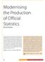 Modernising the Production of Official Statistics