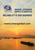 MARINE, OFFSHORE SUPPLY & LOGISTICS RELIABILITY IS OUR BUSINESS
