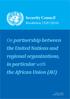 On partnership between the United Nations and regional organizations, in particular with the African Union (AU)