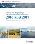 Guide for Reporting to the National Pollutant Release Inventory (NPRI) 2016 and Canadian Environmental Protection Act, 1999 (CEPA)