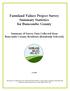 Farmland Values Project Survey Summary Statistics for Buncombe County