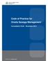 Code of Practice for Onsite Sewage Management. Consultation Draft November 2012