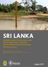SRI LANKA. Drought Impact Assessment and Monitoring using Computer Assisted Telephone Interviewing (CATI) Services. August 2017