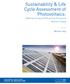 Sustainability & Life Cycle Assessment of Photovoltaics: