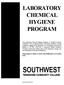 SOUTHWEST LABORATORY CHEMICAL HYGIENE PROGRAM TENNESSEE COMMUNITY COLLEGE