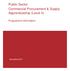 Public Sector Commercial Procurement & Supply Apprenticeship (Level 4) Programme information