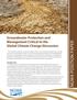 Groundwater Protection and Management Critical to the Global Climate Change Discussion