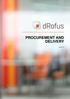 USERS' GUIDE PROCUREMENT AND DELIVERY. Nosyko AS. Version Version 1.5