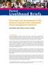 Livelihood Briefs. Forest. Favouring local development in the Amazon: Lessons from community forest management initiatives