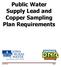 Public Water Supply Lead and Copper Sampling Plan Requirements