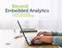 Embedded Analytics. Beyond 3 SOPHISTICATED FEATURES TO SET YOUR APPLICATION APART