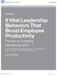 9 Vital Leadership Behaviors That Boost Employee Productivity