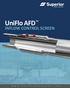 UniFlo AFD INFLOW CONTROL SCREEN