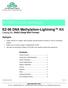 EZ-96 DNA Methylation-Lightning Kit Catalog No. D5033 (Deep-Well Format)