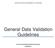 UNITED STATES DEPARTMENT OF DEFENSE. General Data Validation Guidelines