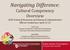 Navigating Difference: Cultural Competency Overview 2018 National Extension and Research Administrative Officers Conference April 22-25