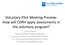 Voluntary Pilot Meeting Preview: How will CDRH apply assessments in the voluntary program?