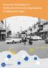 Consumer participation in health and community organisations in Melbourne s west