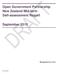 Open Government Partnership New Zealand Mid-term Self-assessment Report September 2015