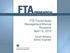 FTA Transit Asset Management Manual Research April 16, Terrell Williams Senior Engineer