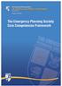 The Emergency Planning Society Core Competences Framework