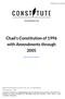 Chad's Constitution of 1996 with Amendments through 2005