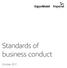 Standards of business conduct