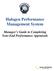 Halogen Performance Management System. Manager s Guide to Completing Year-End Performance Appraisals