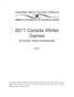 Canadian Sport Tourism Alliance ~- ~ AUiance canadienne du tourisme sportif Canada Winter Games. Economic Impact Assessment.
